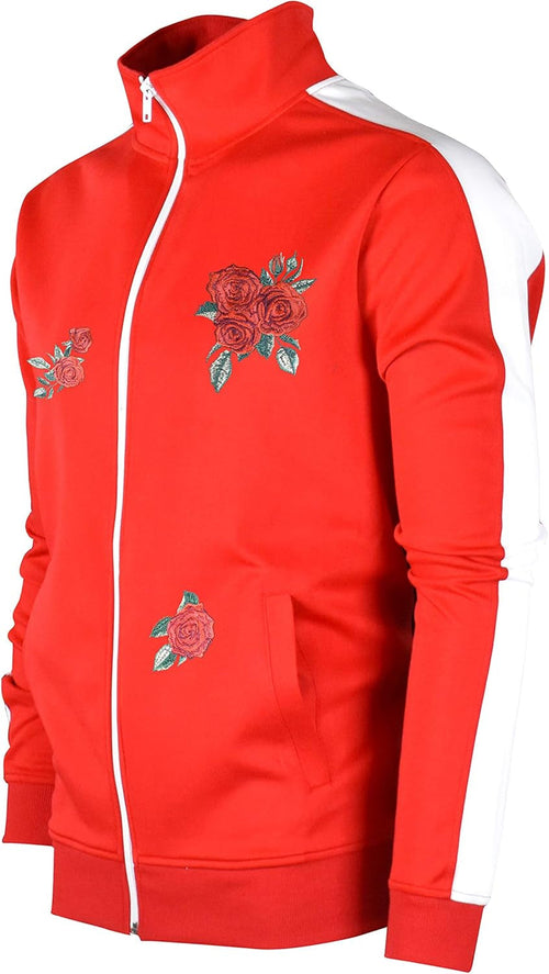 '-TRACK JACKET Mens Urban Hip Hop Premium Track Jacket - Slim Fit Side Taping Sportswear Urbanwear Streetwear Top